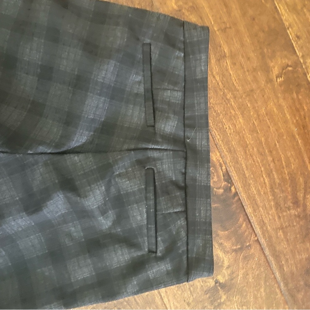 Eliane Rose Black and Grey Plaid Pants Size 4 - Picture 3 of 5
